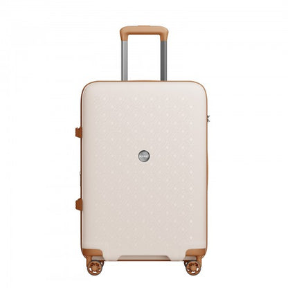 Kono KSK2594 20/24/28-inch beige and brown suitcase – set view