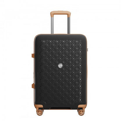 Kono KSK2594 20/24/28-inch black and brown suitcase – set view