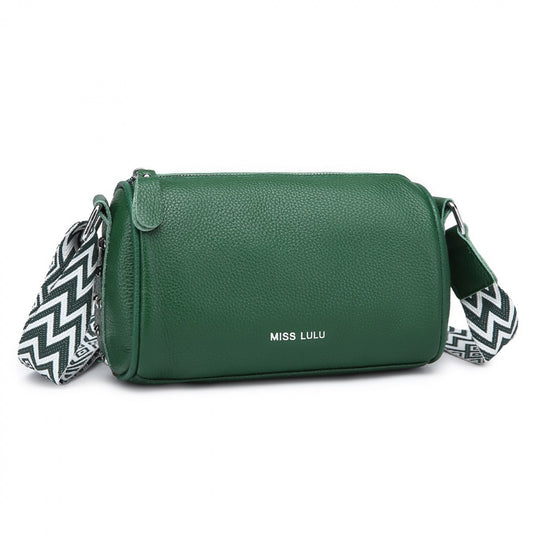 Miss Lulu L2309 green crossbody bag – front view