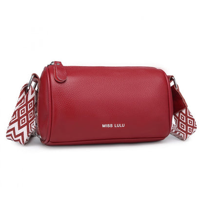 Miss Lulu L2309 red crossbody bag – front view