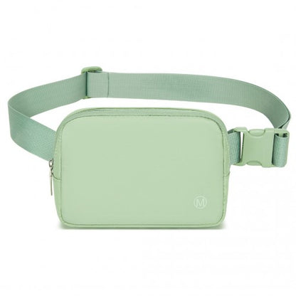 L2337 - Miss Lulu Lightweight Stylish Water-Resistant Casual Bum Bag - Green