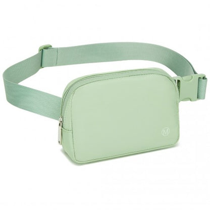 L2337 - Miss Lulu Lightweight Stylish Water-Resistant Casual Bum Bag - Green