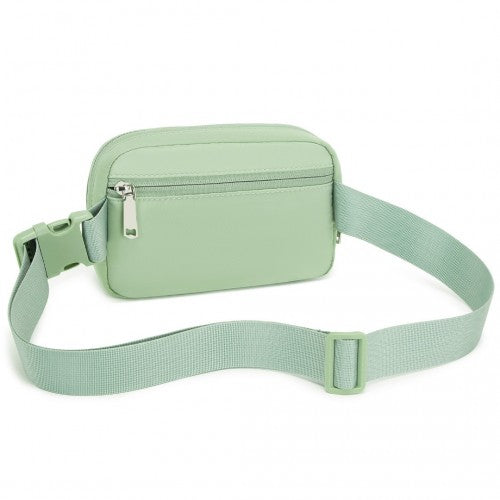 L2337 - Miss Lulu Lightweight Stylish Water-Resistant Casual Bum Bag - Green