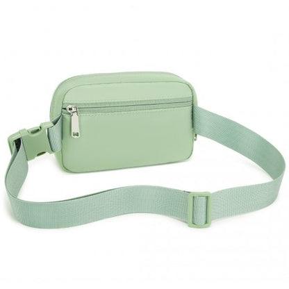 L2337 - Miss Lulu Lightweight Stylish Water-Resistant Casual Bum Bag - Green