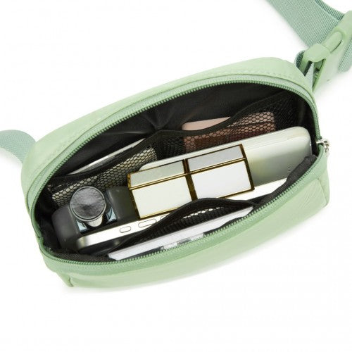 L2337 - Miss Lulu Lightweight Stylish Water-Resistant Casual Bum Bag - Green