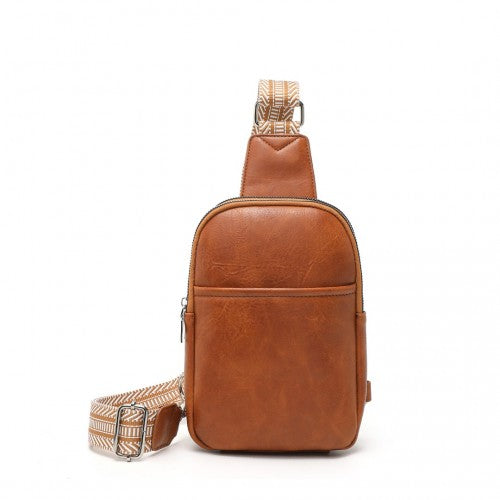 LB2356 - Miss Lulu Convertible PU Leather Multi-Wear Chest Bag