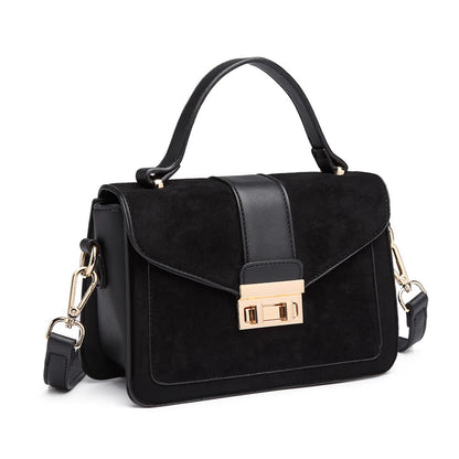 Miss Lulu LB6872 grey handbag – detail view 2
