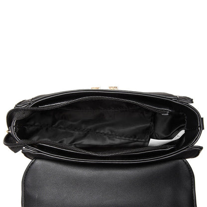 Miss Lulu LB6872 black handbag – detail view 8