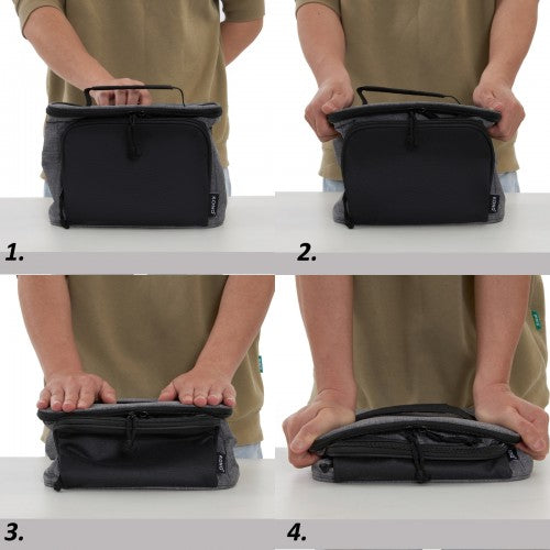Kono LBK2534 grey and black bag – detail view 10
