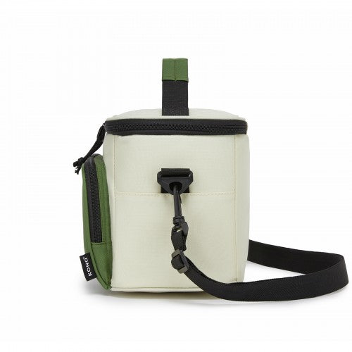 Kono LBK2534 beige and green bag – rear view