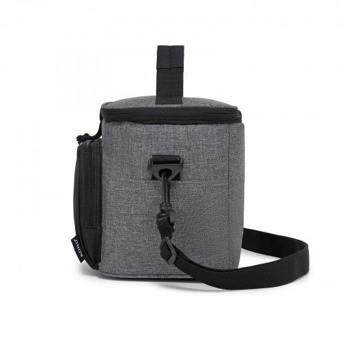 Kono LBK2534 grey and black bag – rear view