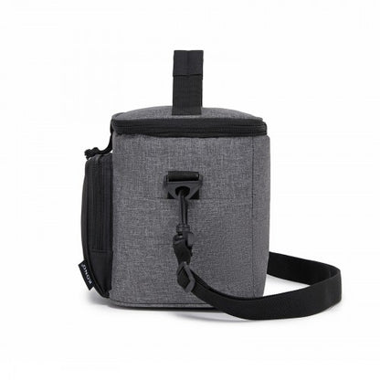 Kono LBK2534 grey and black bag – rear view