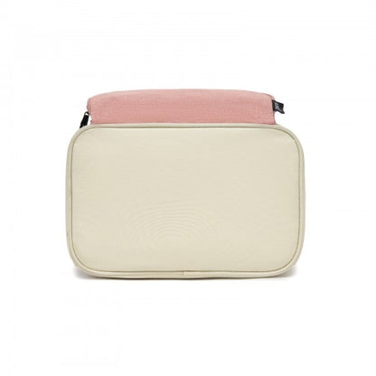 Kono LBK2534 beige and pink bag – detail view 5