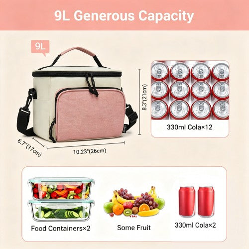 Kono LBK2534 beige and pink bag – detail view 6
