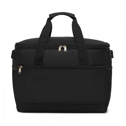 LBK2535L - Kono Large 30L Portable Lunch Bag with Enhanced Insulation–Compact & Convenient for Travel and Commuting - Black
