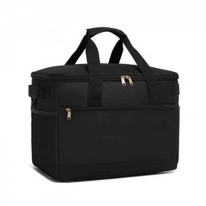 LBK2535L - Kono Large 30L Portable Lunch Bag with Enhanced Insulation–Compact & Convenient for Travel and Commuting - Black