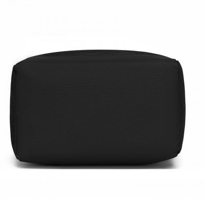 LBK2535L - Kono Large 30L Portable Lunch Bag with Enhanced Insulation–Compact & Convenient for Travel and Commuting - Black