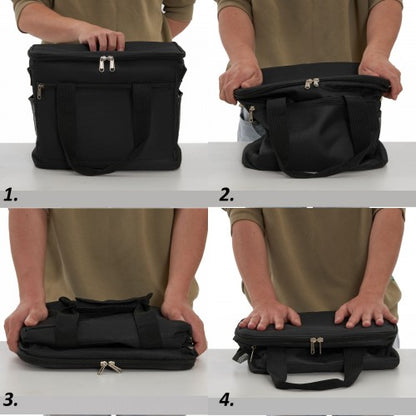 LBK2535L - Kono Large 30L Portable Lunch Bag with Enhanced Insulation–Compact & Convenient for Travel and Commuting - Black
