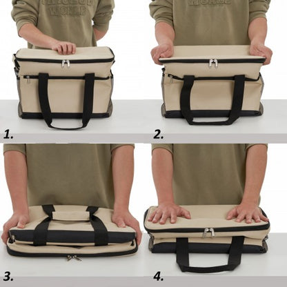 LBK2535S - Kono Small 20L Portable Lunch Bag with Enhanced Insulation–Compact & Convenient for Travel and Commuting - Khaki