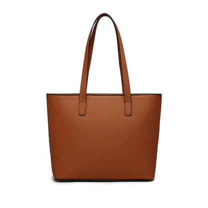 Miss Lulu LG2023 beige and brown luggage set – detail view 8