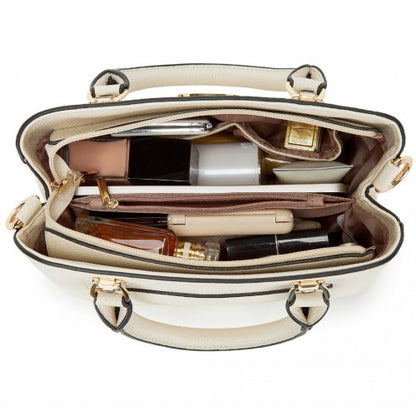 Miss Lulu LG6865 beige shoulder bag – detail view 6