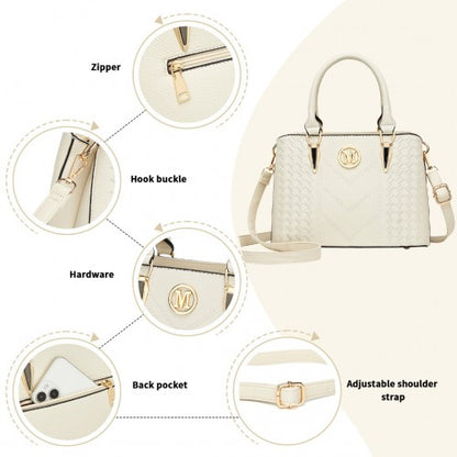 Miss Lulu LG6865 beige shoulder bag – detail view 9