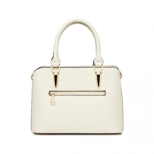 Miss Lulu LG6865 beige shoulder bag – detail view 4