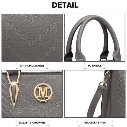 Miss Lulu LG6865 beige shoulder bag – set view