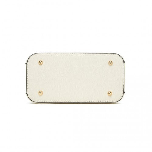 Miss Lulu LG6865 beige shoulder bag – detail view 5