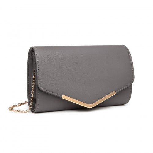 LH2064 - Miss Lulu Vegan Envelope Clutch Bag