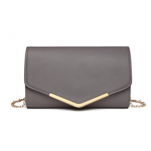 Miss Lulu LH2064 black clutch bag – detail view 12