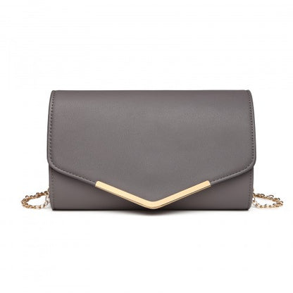 Miss Lulu LH2064 black clutch bag – detail view 12