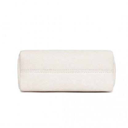 LH2410 - Miss Lulu Ethnic Jacquard Strap Water-Resistant Crossbody Bag - Beige