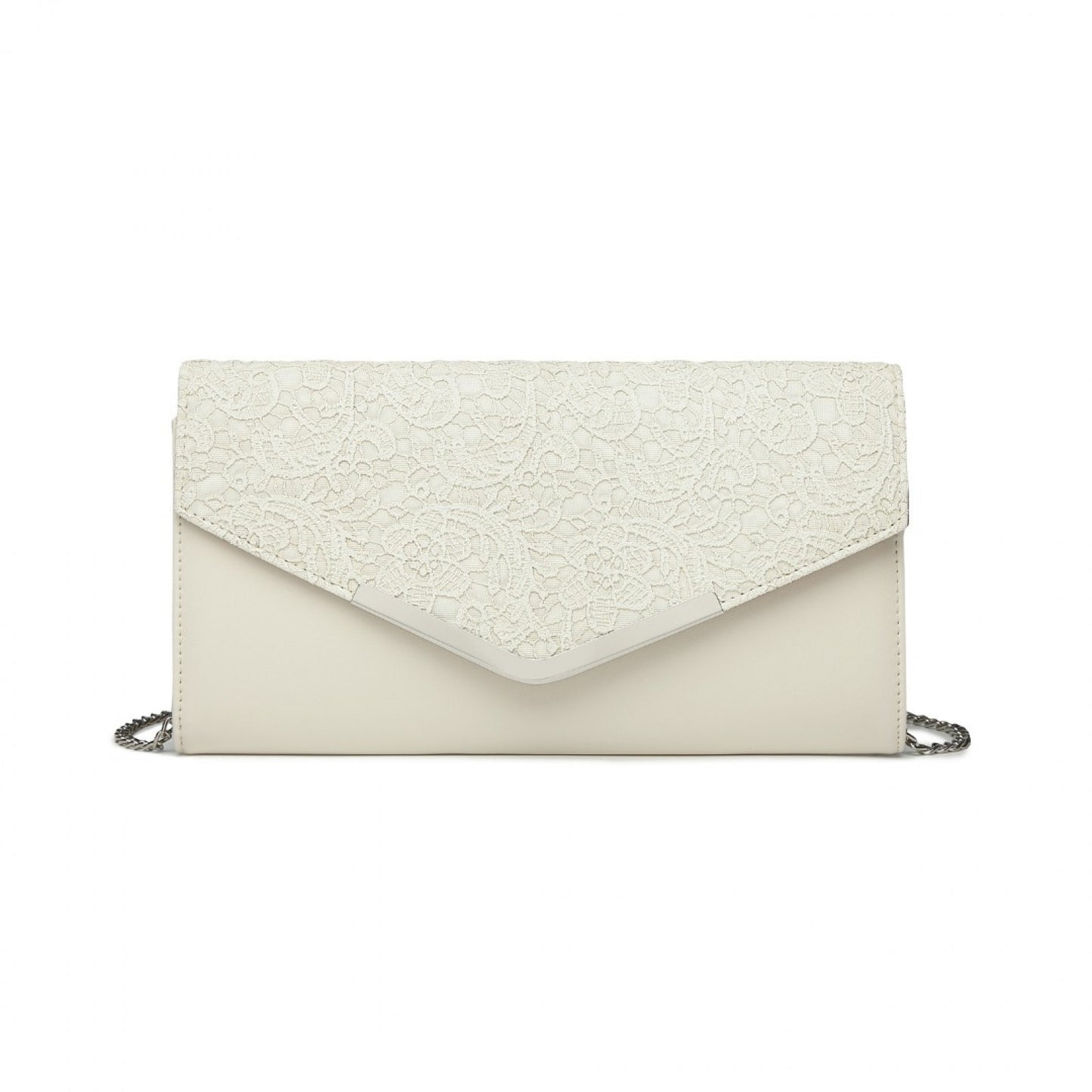 Miss Lulu LP2312 beige clutch bag – detail view 9