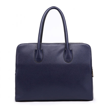 LT1726 - Miss Lulu Textured PU Leather Medium Size Classic Tote Bag Shoulder Bag