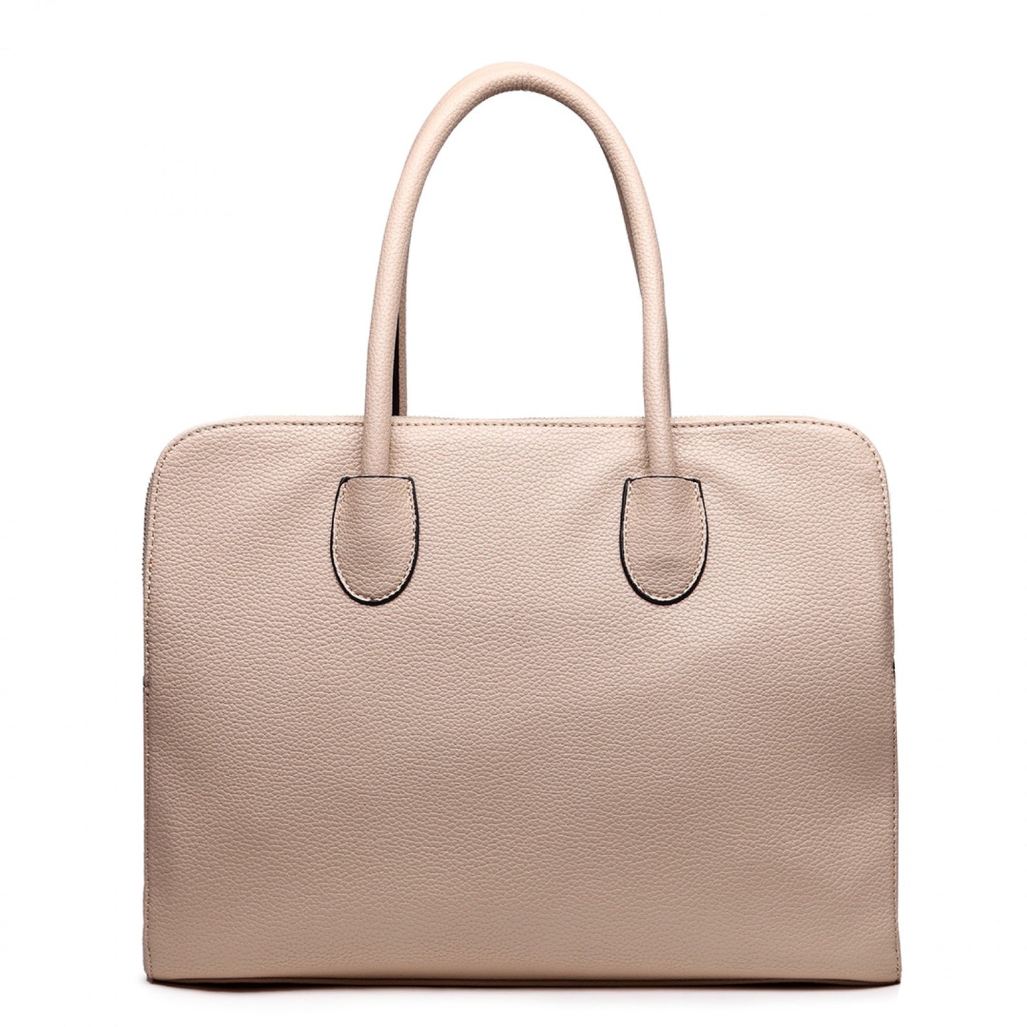 LT1726 - Miss Lulu Textured PU Leather Medium Size Classic Tote Bag Shoulder Bag