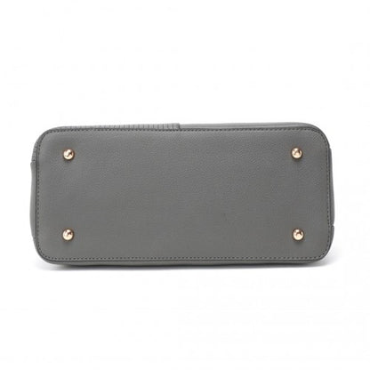 LT2352 - Miss Lulu Modern Elegance PU Leather Lady's Tote - Grey