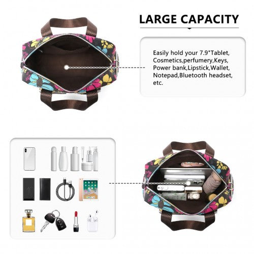Kono MSK2434F black travel bag – detail view 6