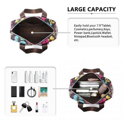 Kono MSK2434F black travel bag – detail view 6