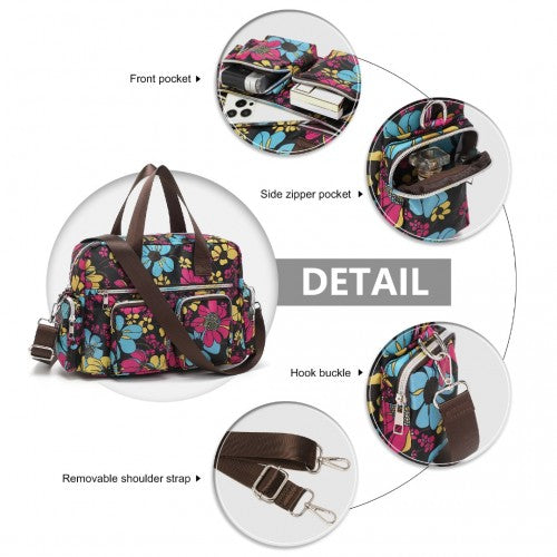 Kono MSK2434F black travel bag – detail view 5