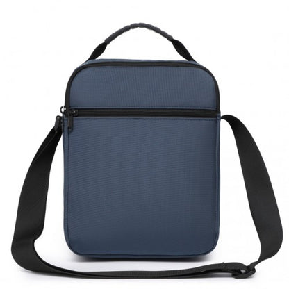 MSK2446 - Kono Durable Men's Crossbody Shoulder Bag with Multiple Pockets - Messenger Bag for Travel, Work, and Daily Use - Navy