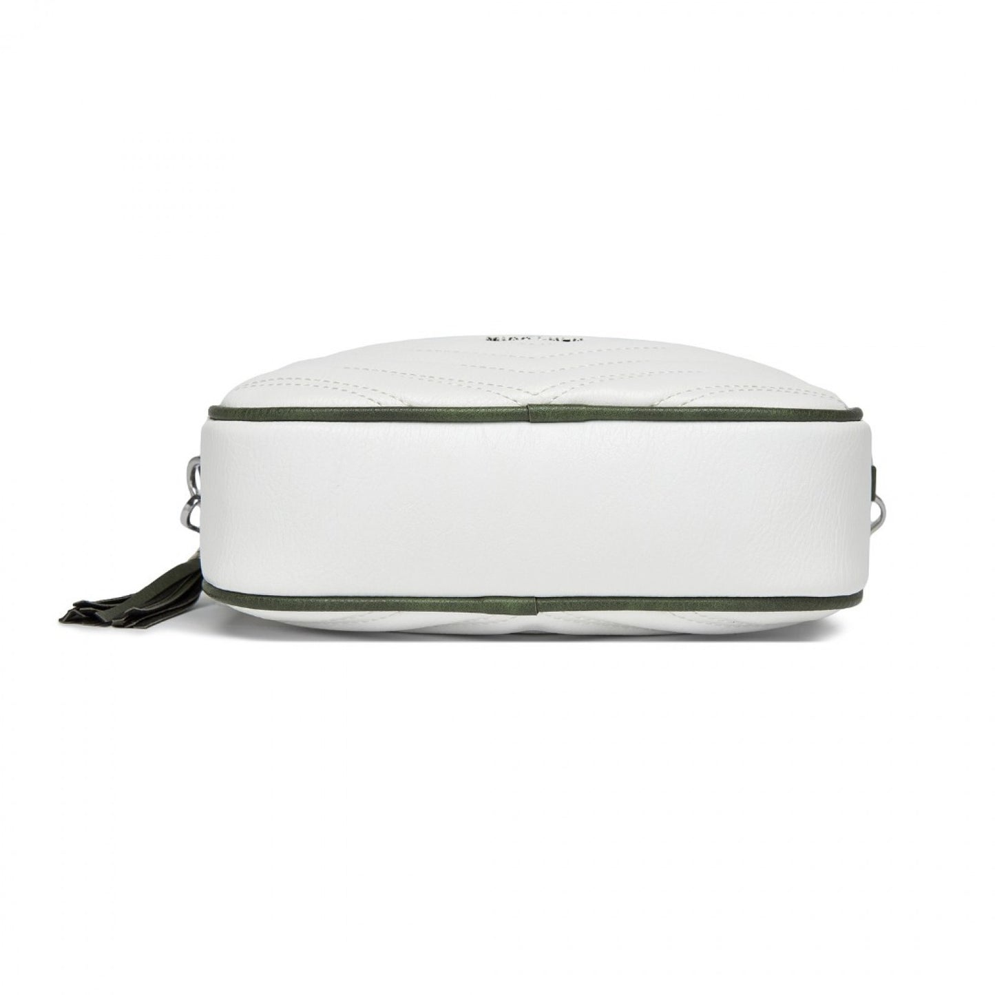Miss Lulu MSM2460 white and green crossbody bag – rear view