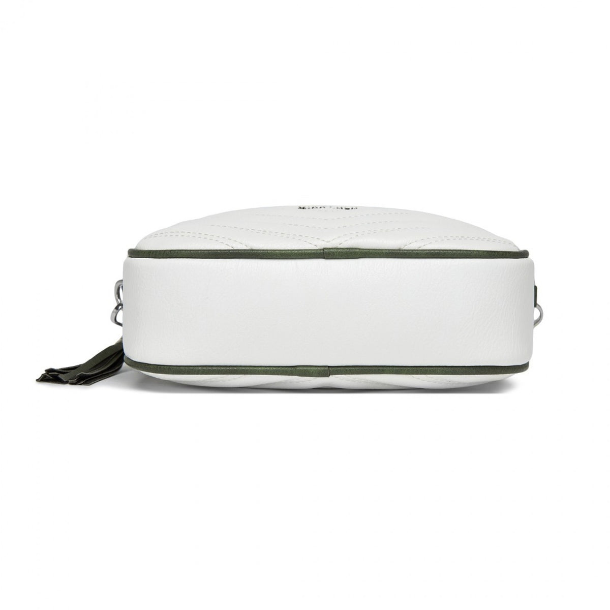 Miss Lulu MSM2460 white and green crossbody bag – rear view