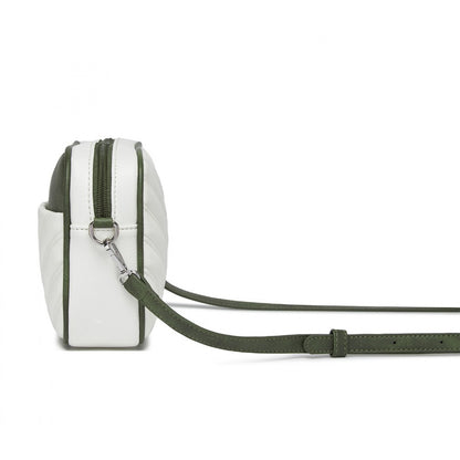 Miss Lulu MSM2460 white and green crossbody bag – detail view 10