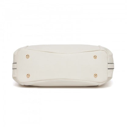 S1716 - Miss Lulu Soft Leather Elegant Simple Shoulder Bag - Beige