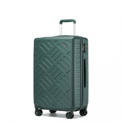 Supercase KSS2495 24-inch green suitcase – detail view 24