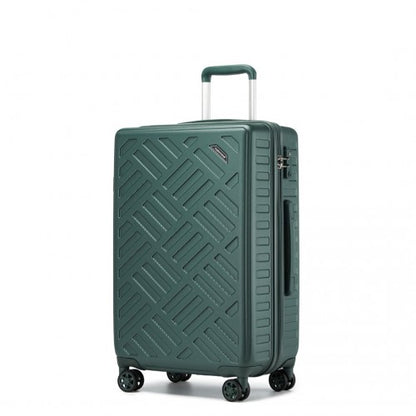Supercase KSS2495 24-inch green suitcase – detail view 24