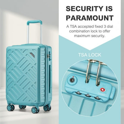 Supercase KSS2495 24-inch blue suitcase – detail view 24