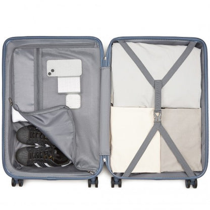 Supercase KSS2495 24-inch blue suitcase – detail view 24