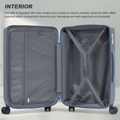 Supercase KSS2495 24-inch blue suitcase – detail view 24